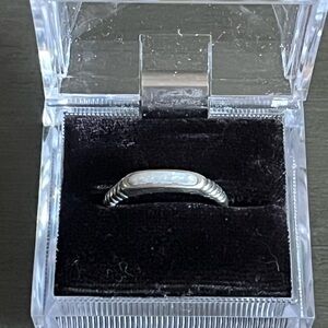 CAROLYN POLLACK STERLING SILVER STACKING RING SIZE 8 1/2 includes one ring